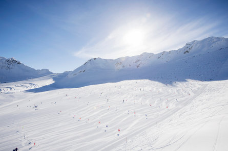 Glacier ski areas Sulden and Schnals