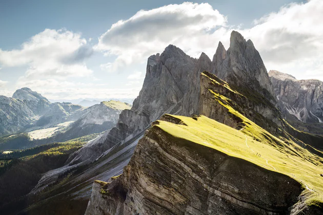 Berggipfel des Dolomiten UNESCO Welterbes