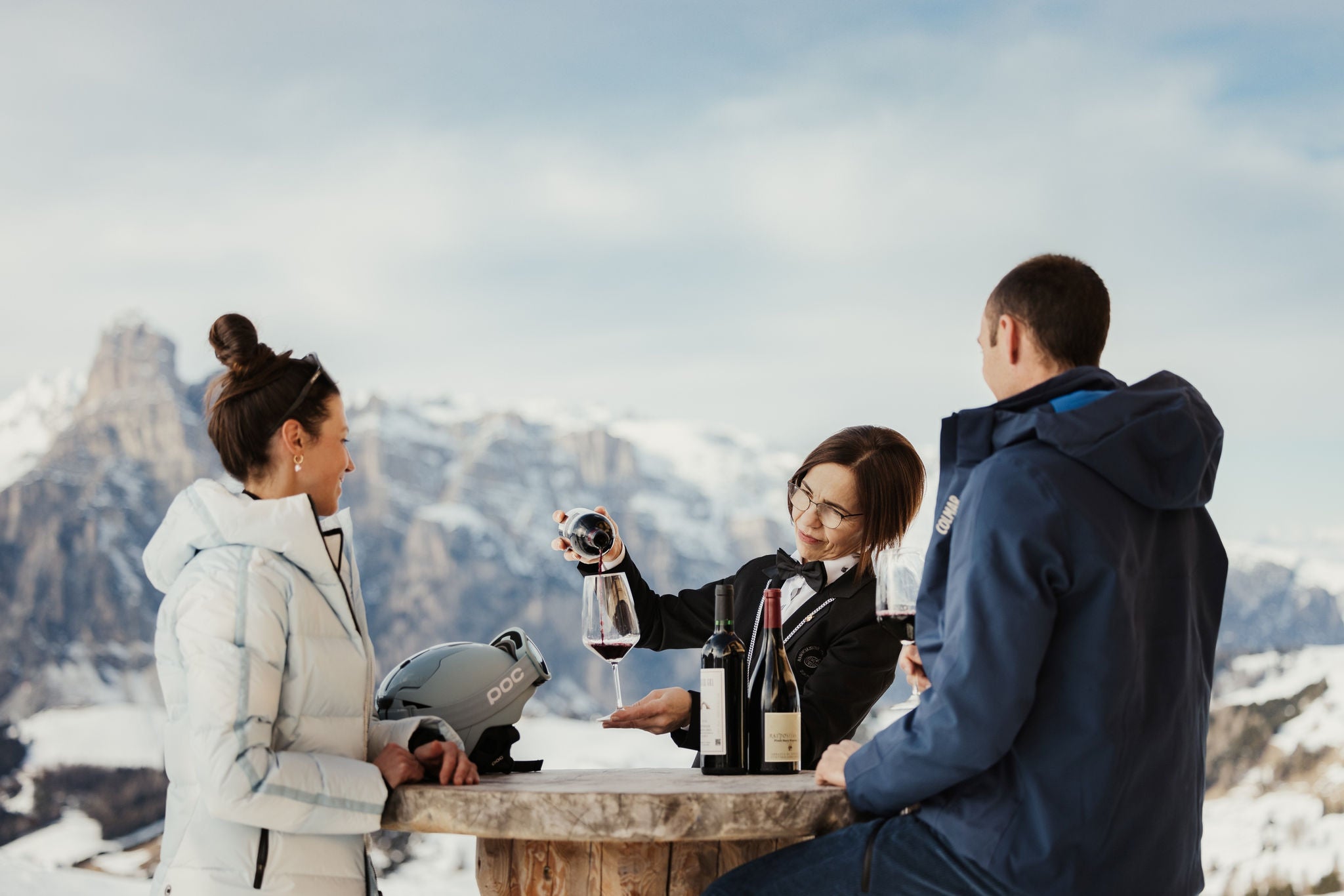 Sommelier on the slopes in Alta Badia