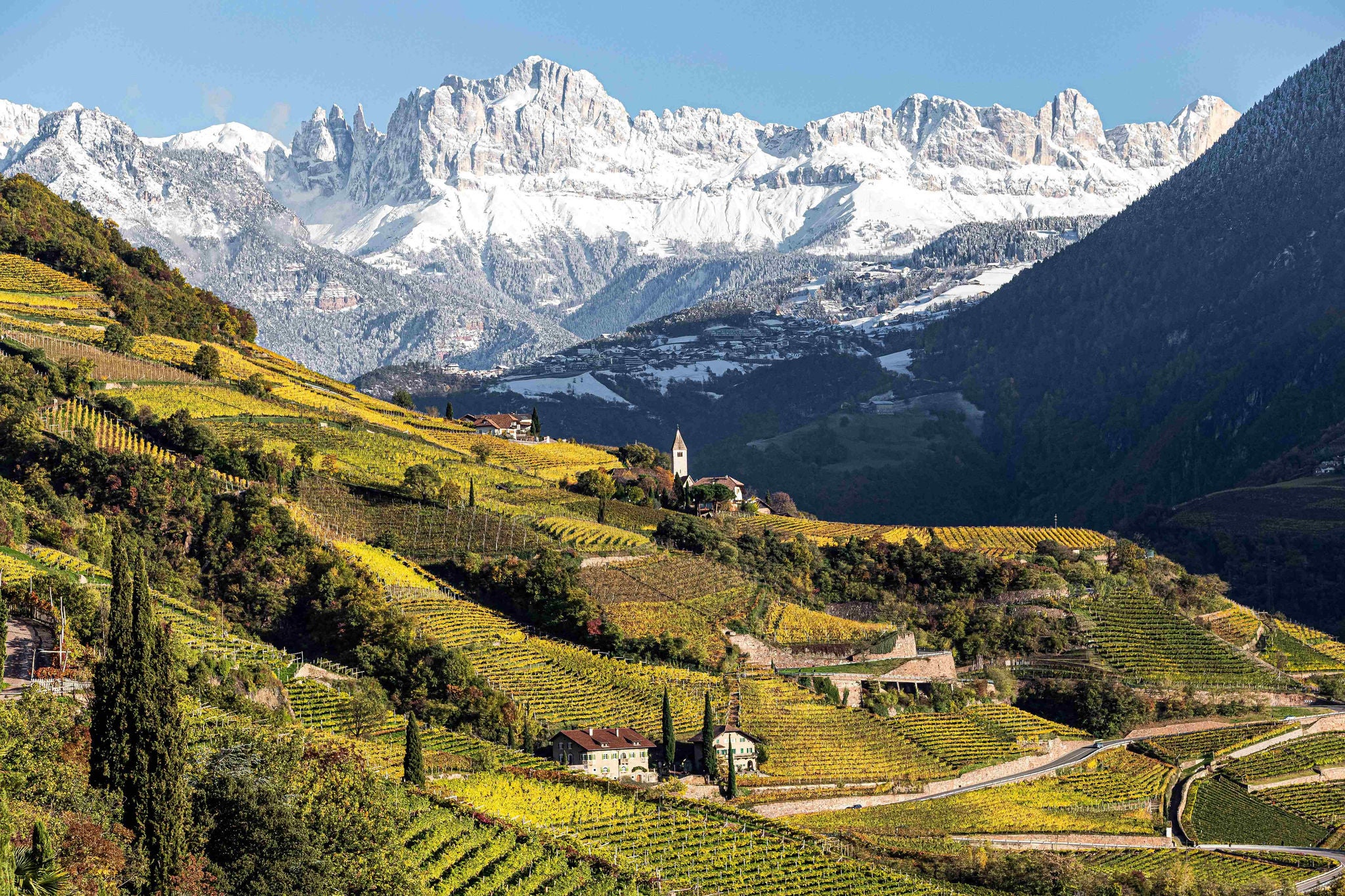 St Magdalena bei Bozen im Herbst