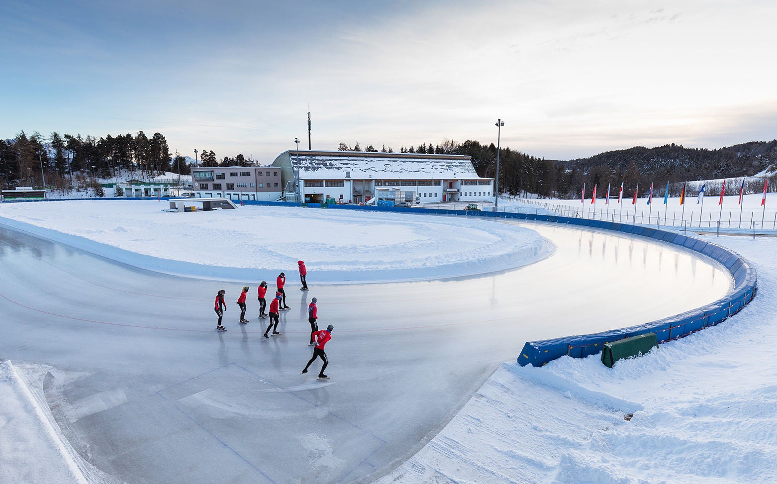 Eisschnelllauf in Klobenstein/Ritten