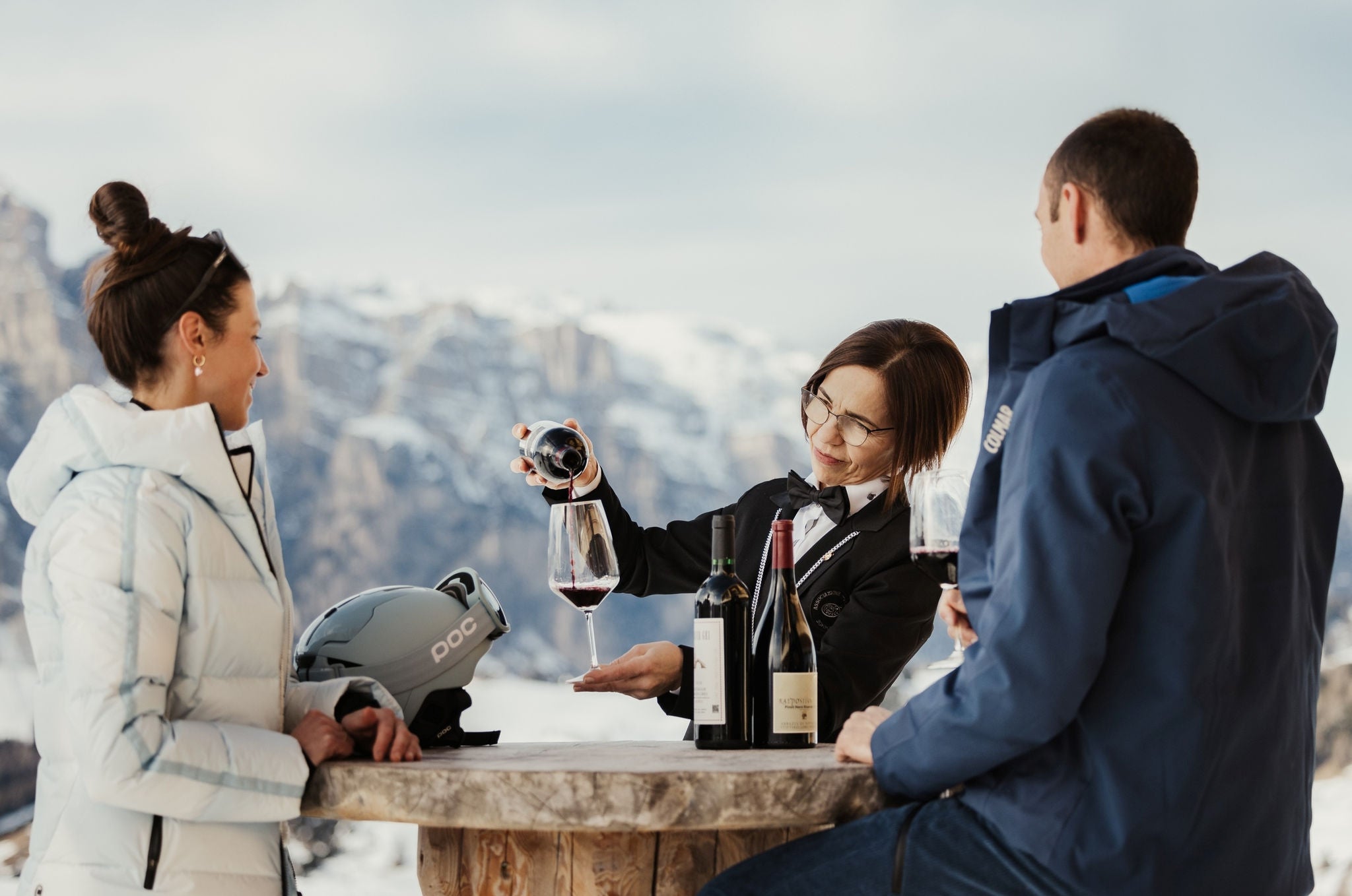 Sommelier on the slopes in Alta Badia