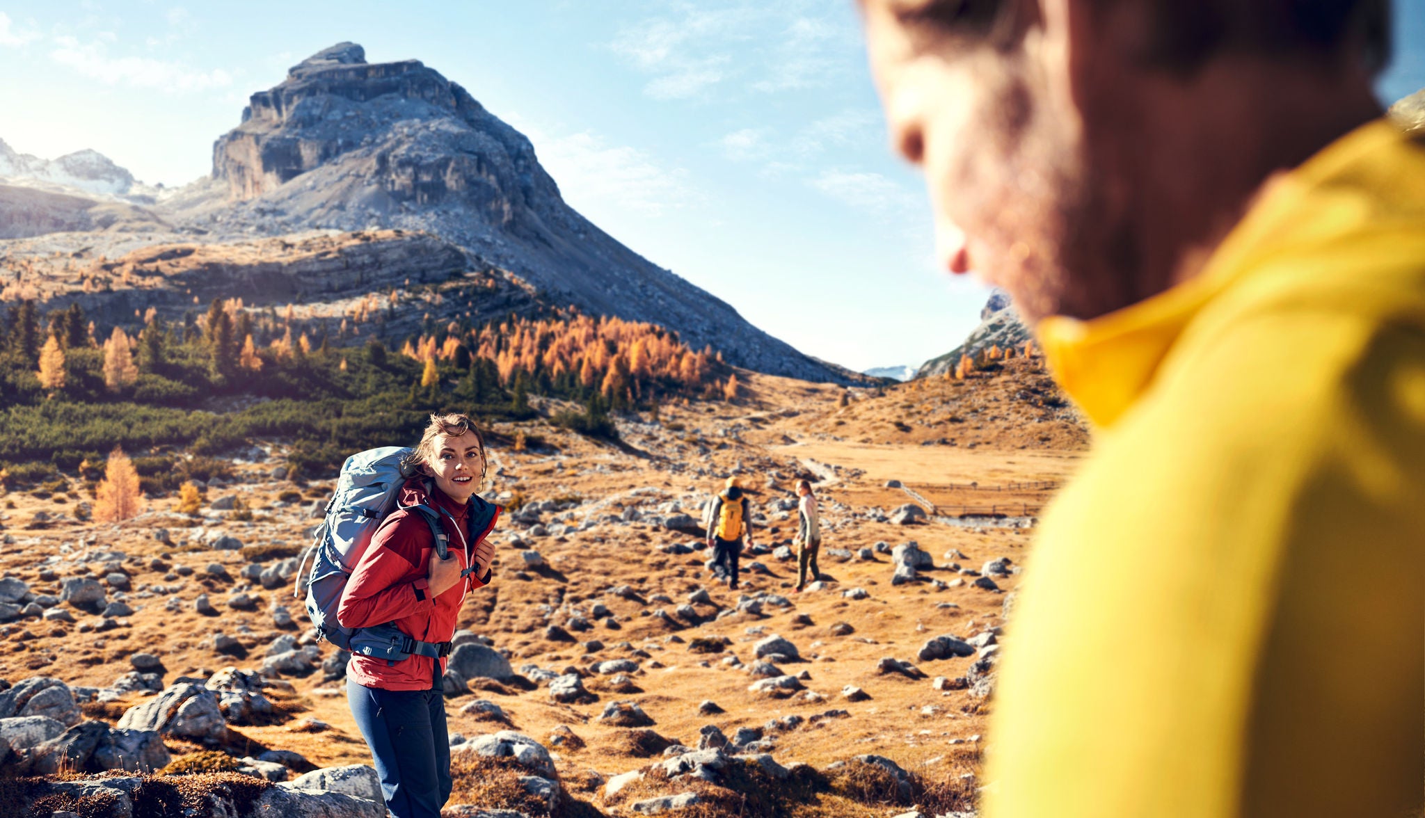 Herbstiche Wanderung in den Dolomiten - Alta Badia