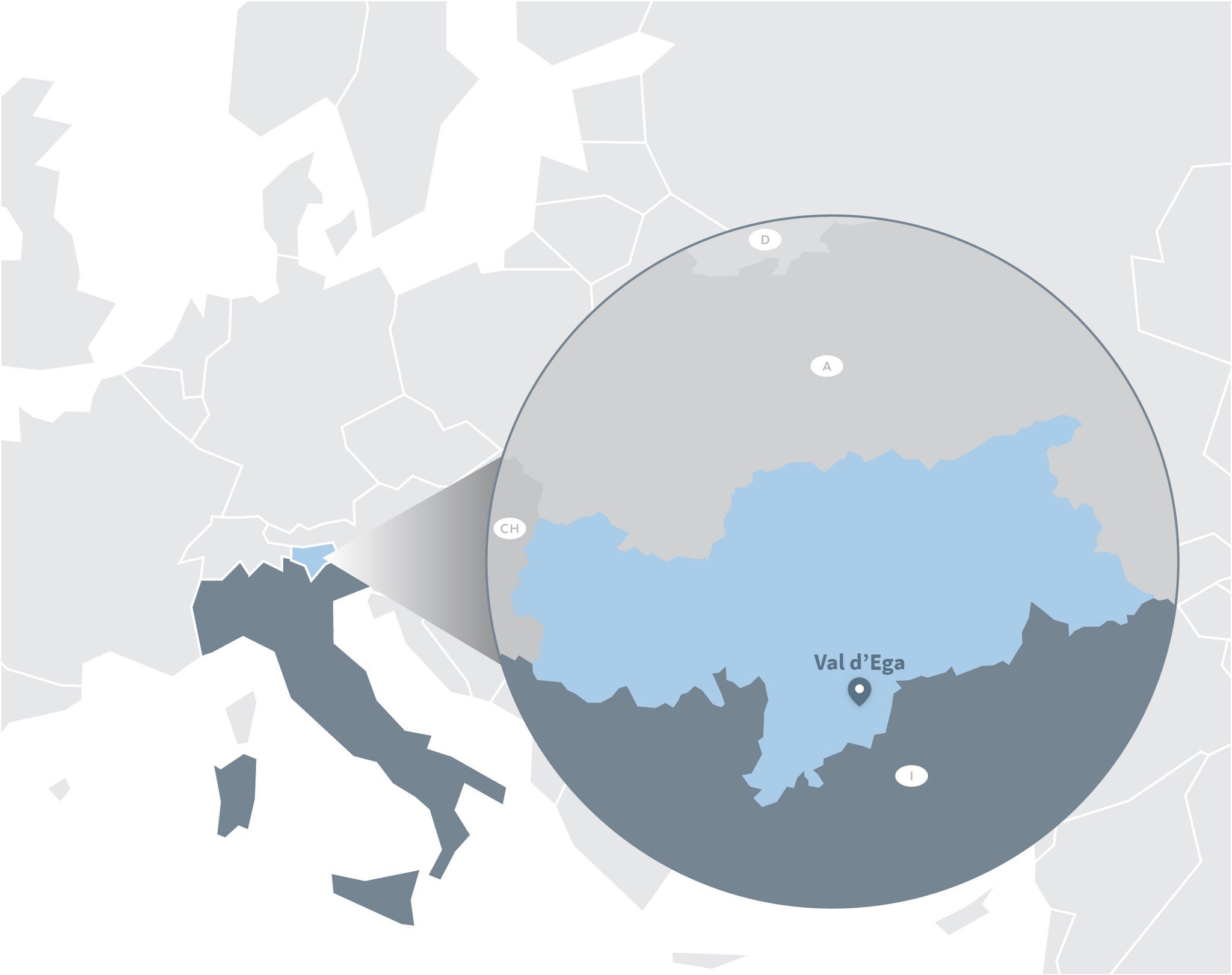 Mappa di Val d'Ega