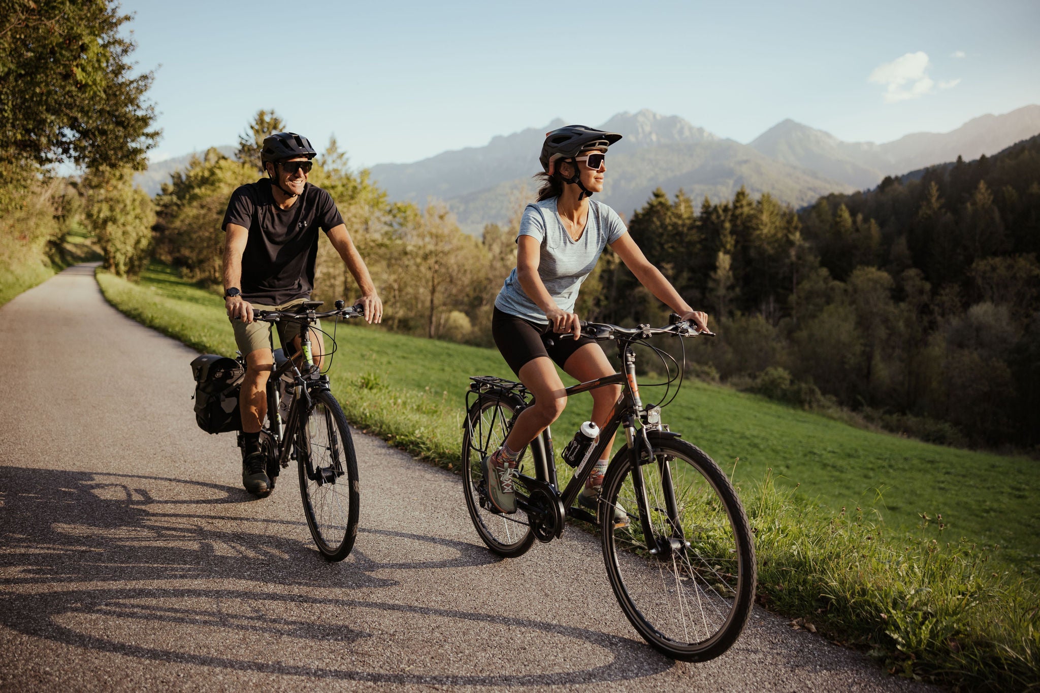 Talradweg durch das Pustertal nahe Percha