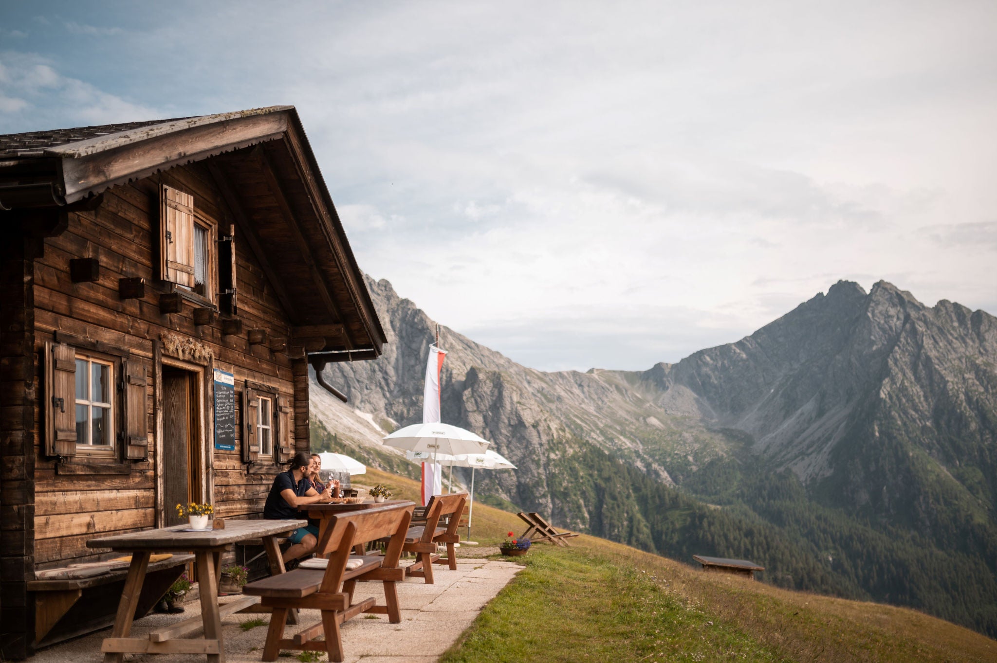 Wanderung im Herbst oberhalb von Schenna