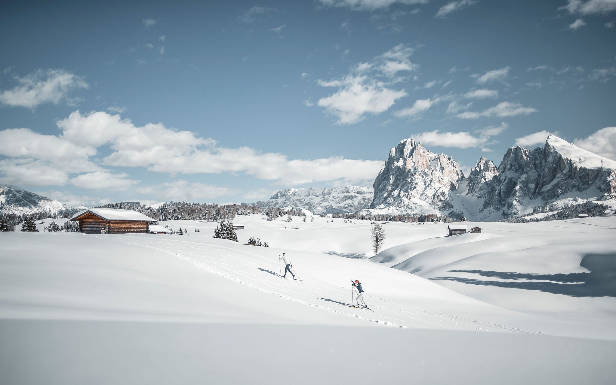 Langlaufen auf der Seiser Alm