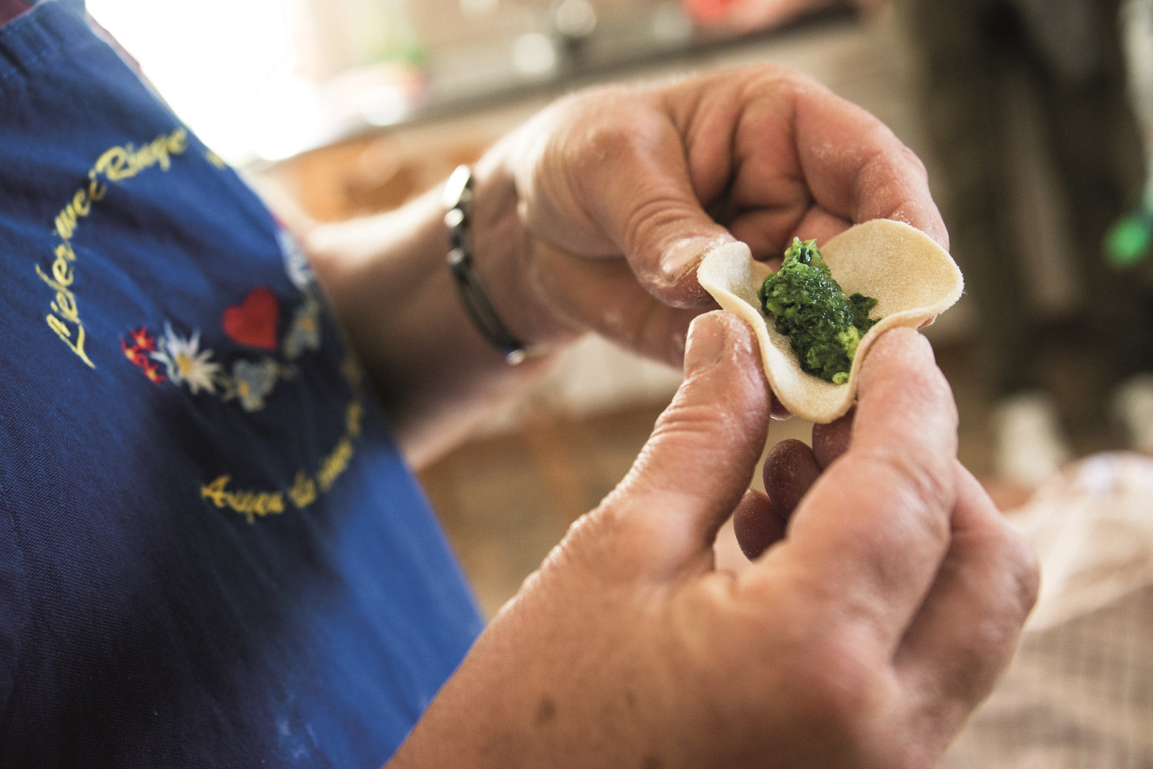 Preparazione di pasta ripiena