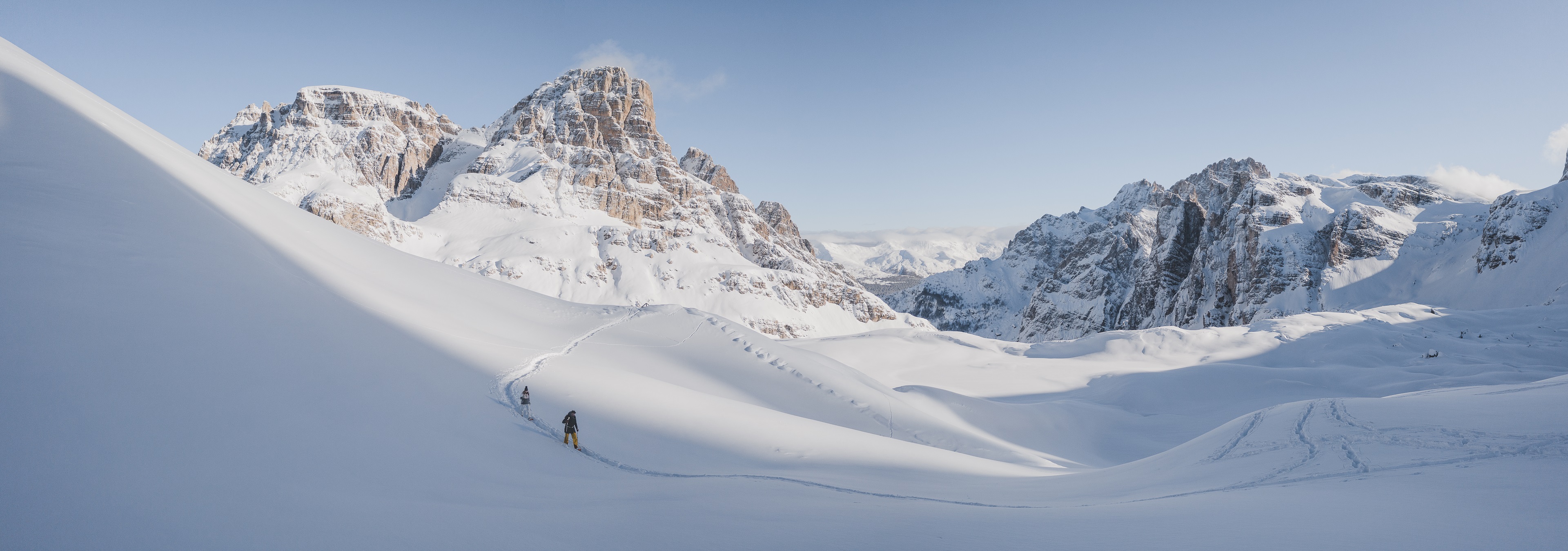 Dolomity zimą