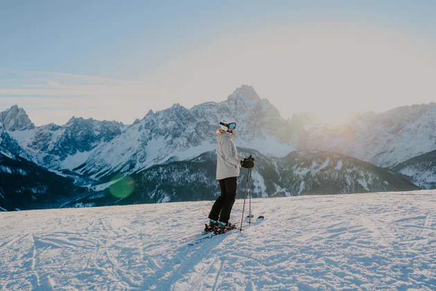 Skifahren in den Dolomiten