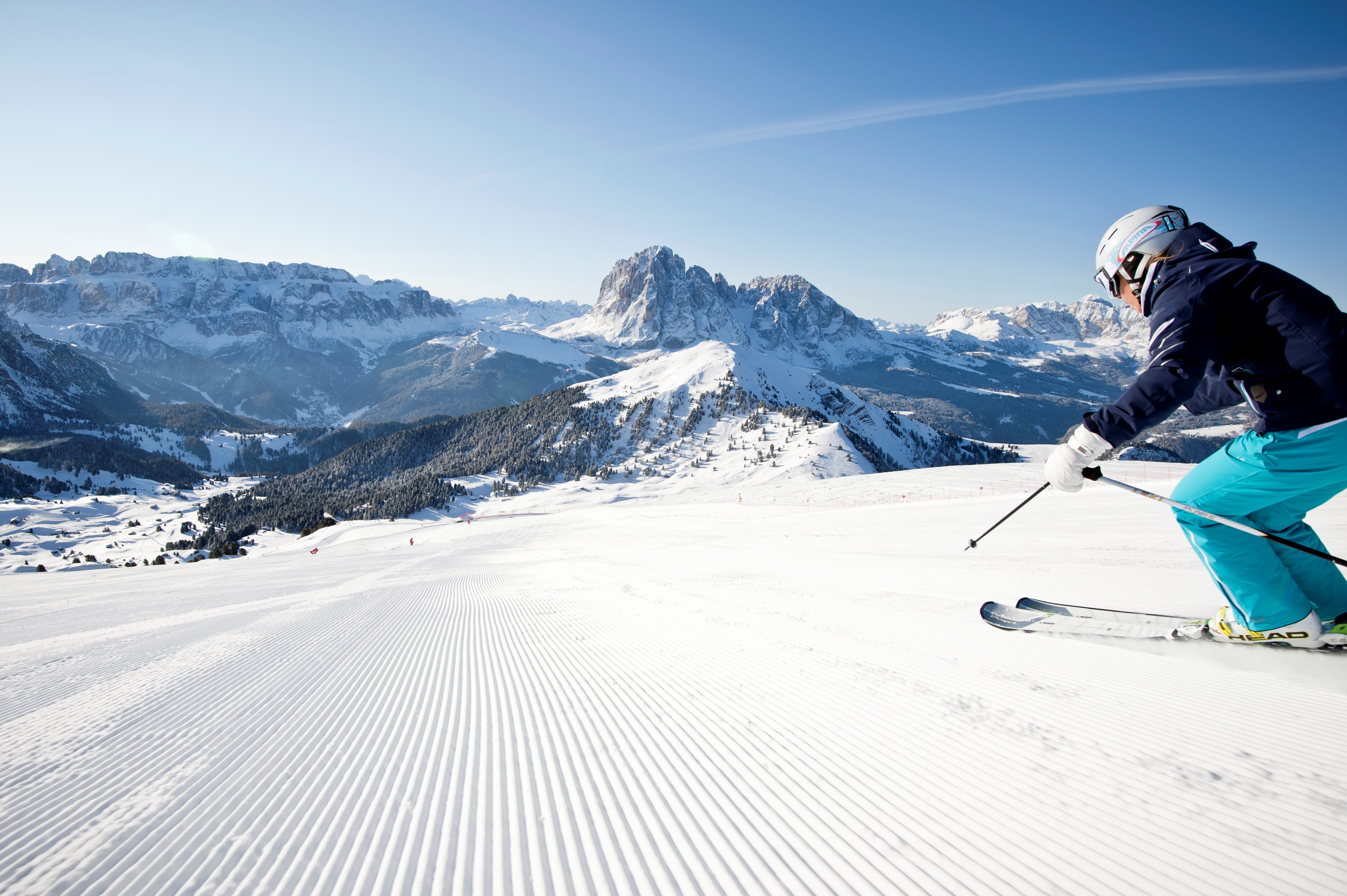 Skiing in the Dolomites