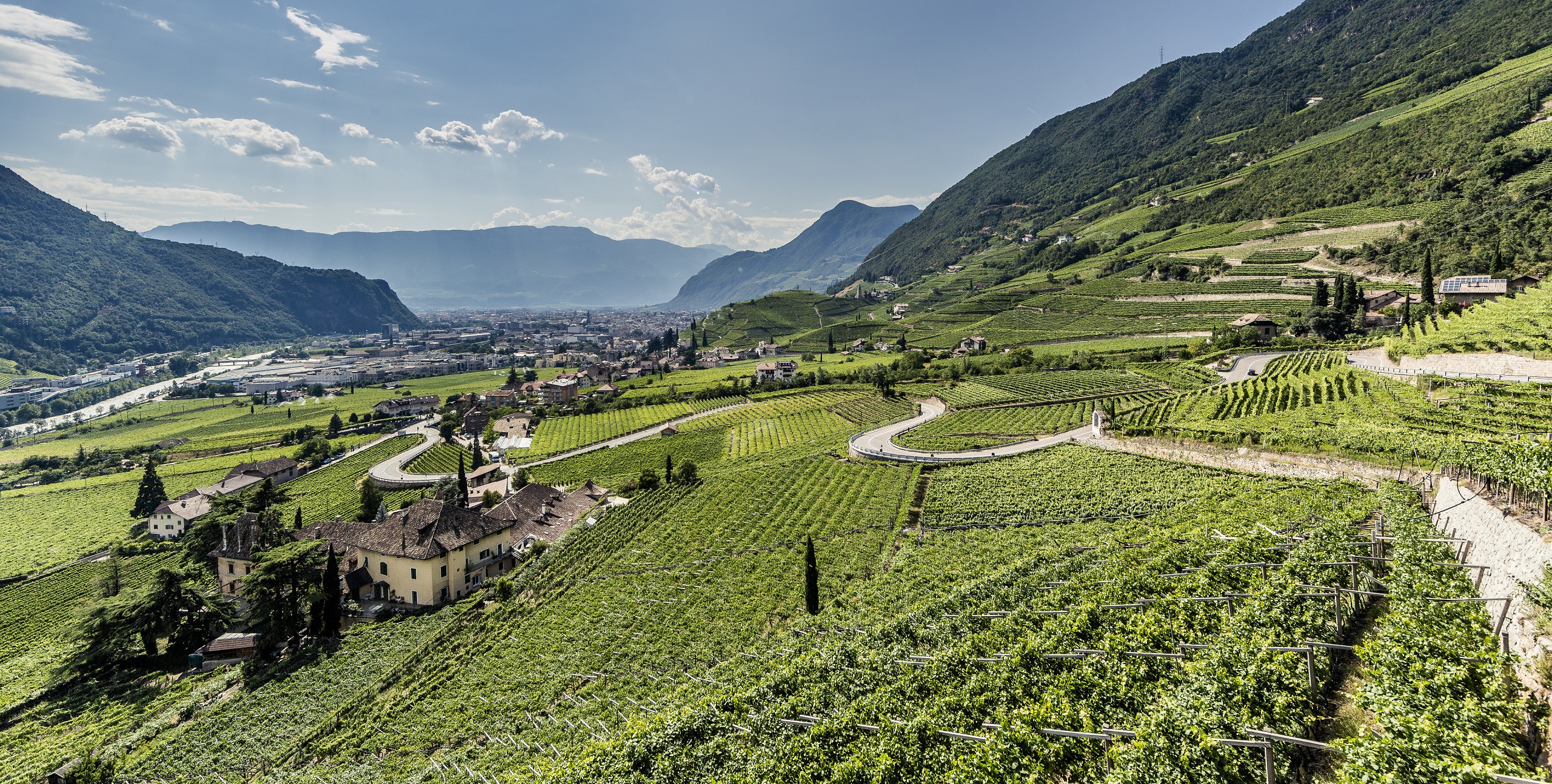 Ausblick auf Bozen und Umgebung