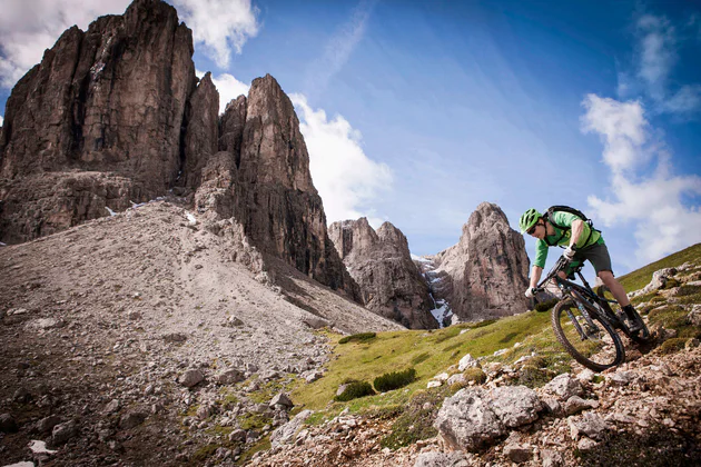 Mountainbiken in the Dolomites