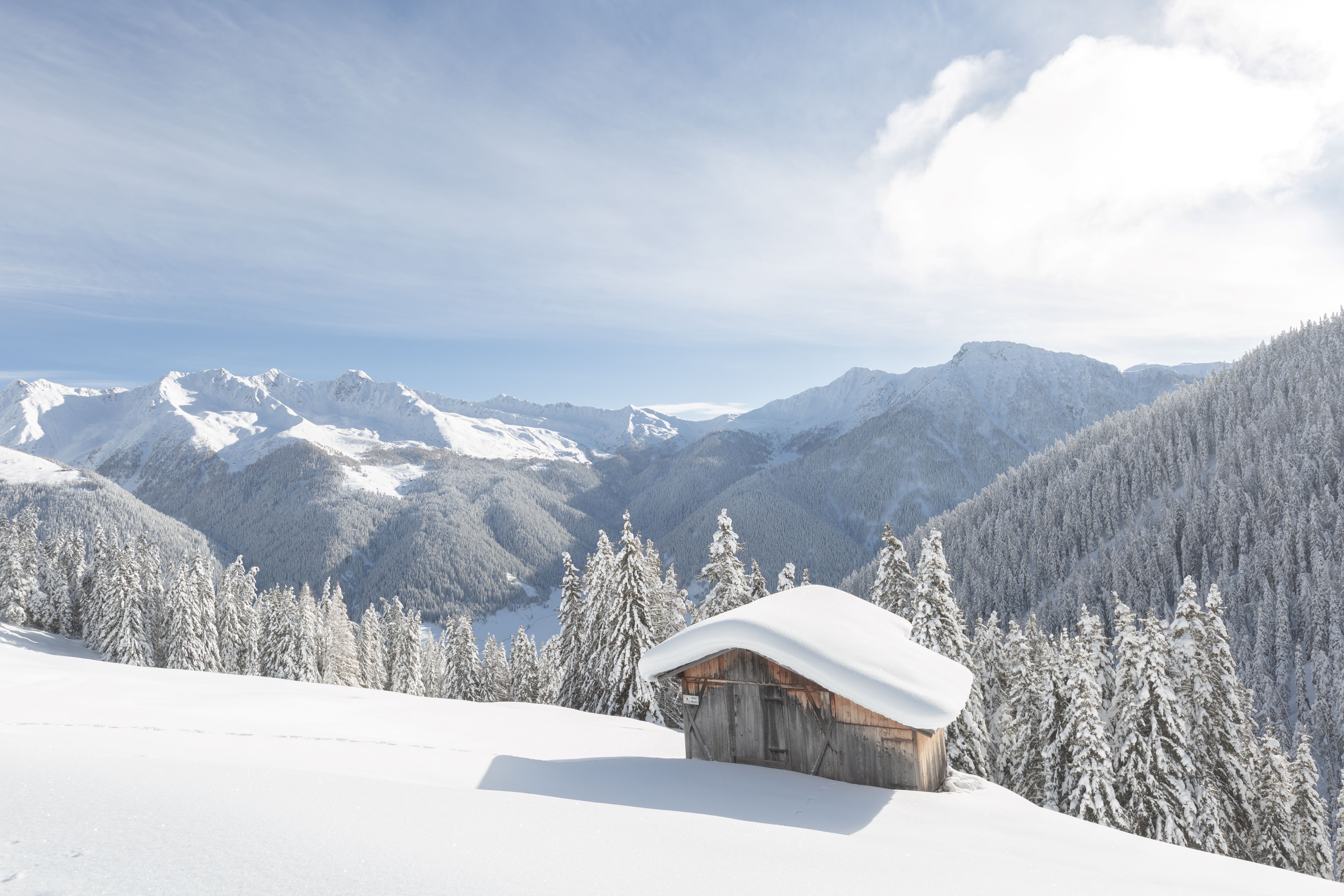 Paesaggio invernale in Val Casies