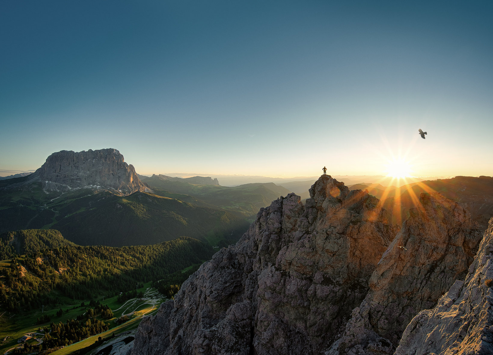 Dolomitenpanorama in Gröden