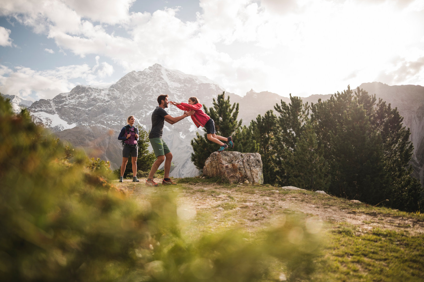 Familienwanderung im Nationalpark Stilfser Joch