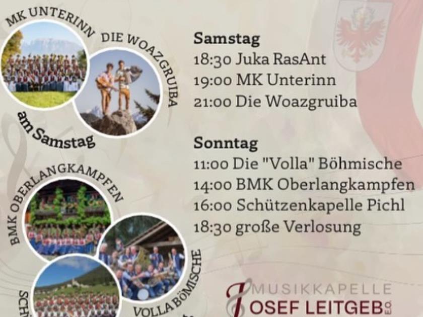 Music festival of the "Josef Leitgeb music band" Rasen-Antholz/Rasun Anterselva 2 suedtirol.info