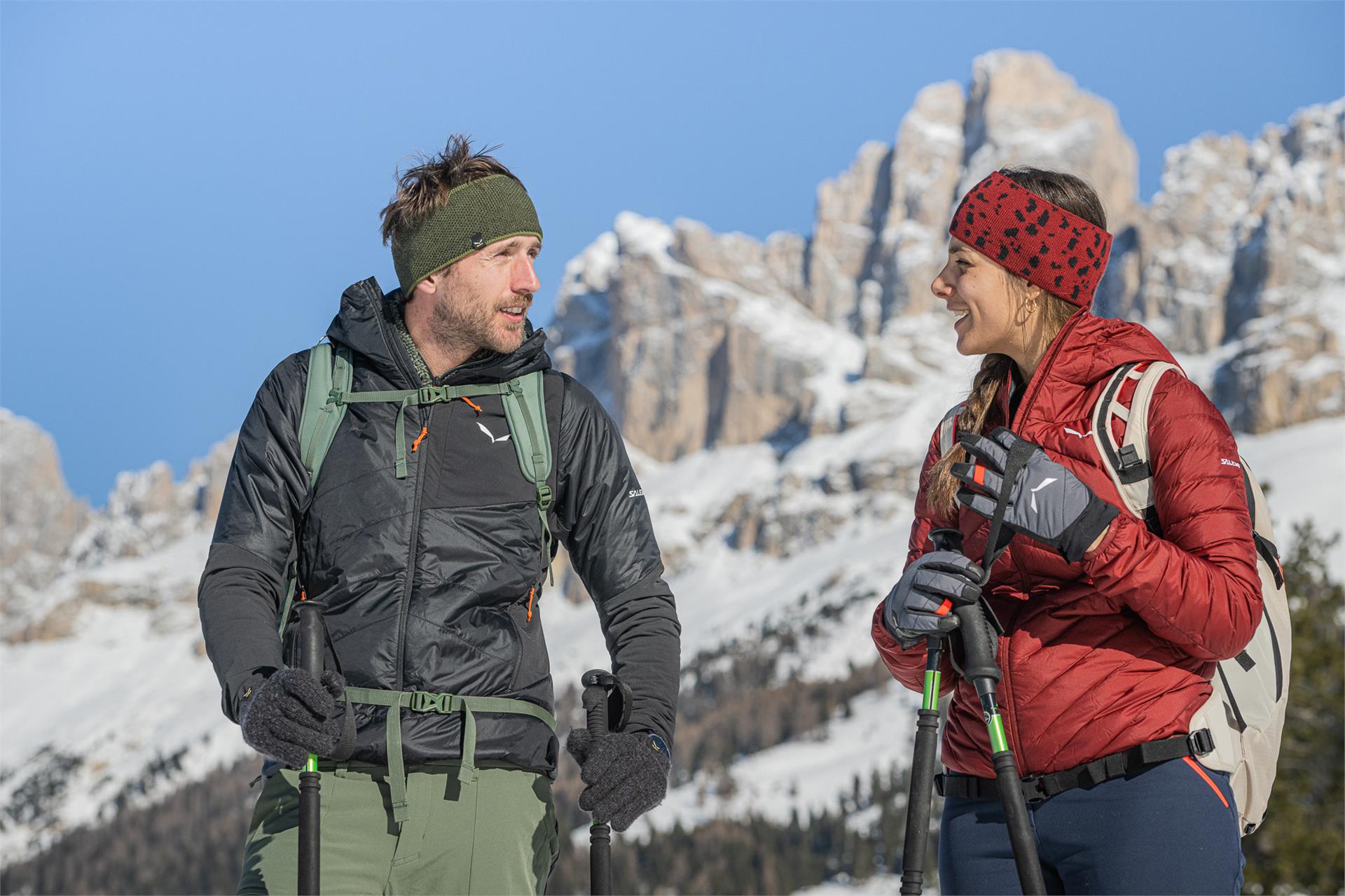 Schneeschuhwanderung auf die Frinwiesen in Karersee Welschnofen 3 suedtirol.info