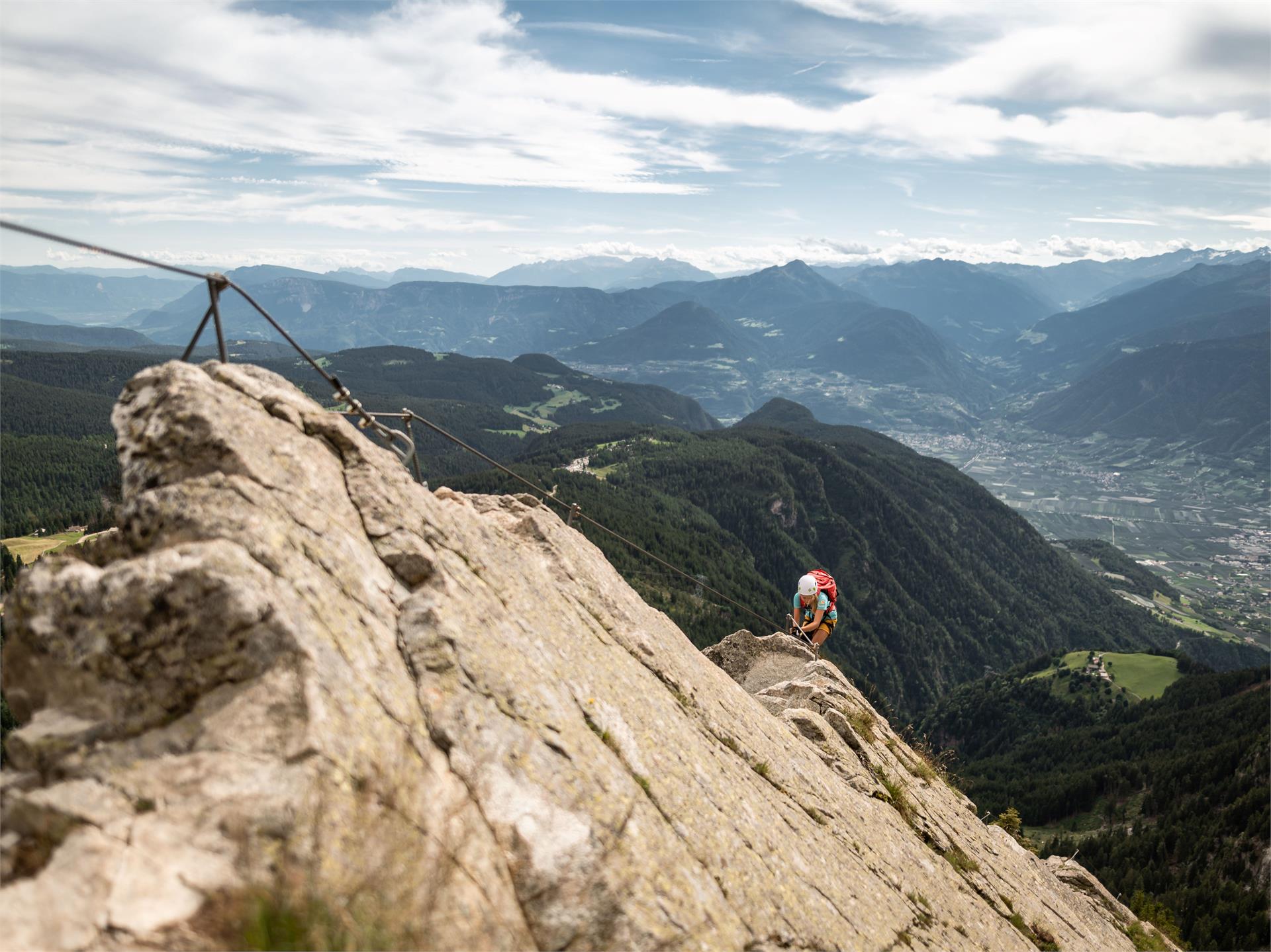 Heini Holzer Klettersteig Ifinger - Zustieg über die Taser Alm Schenna 4 suedtirol.info