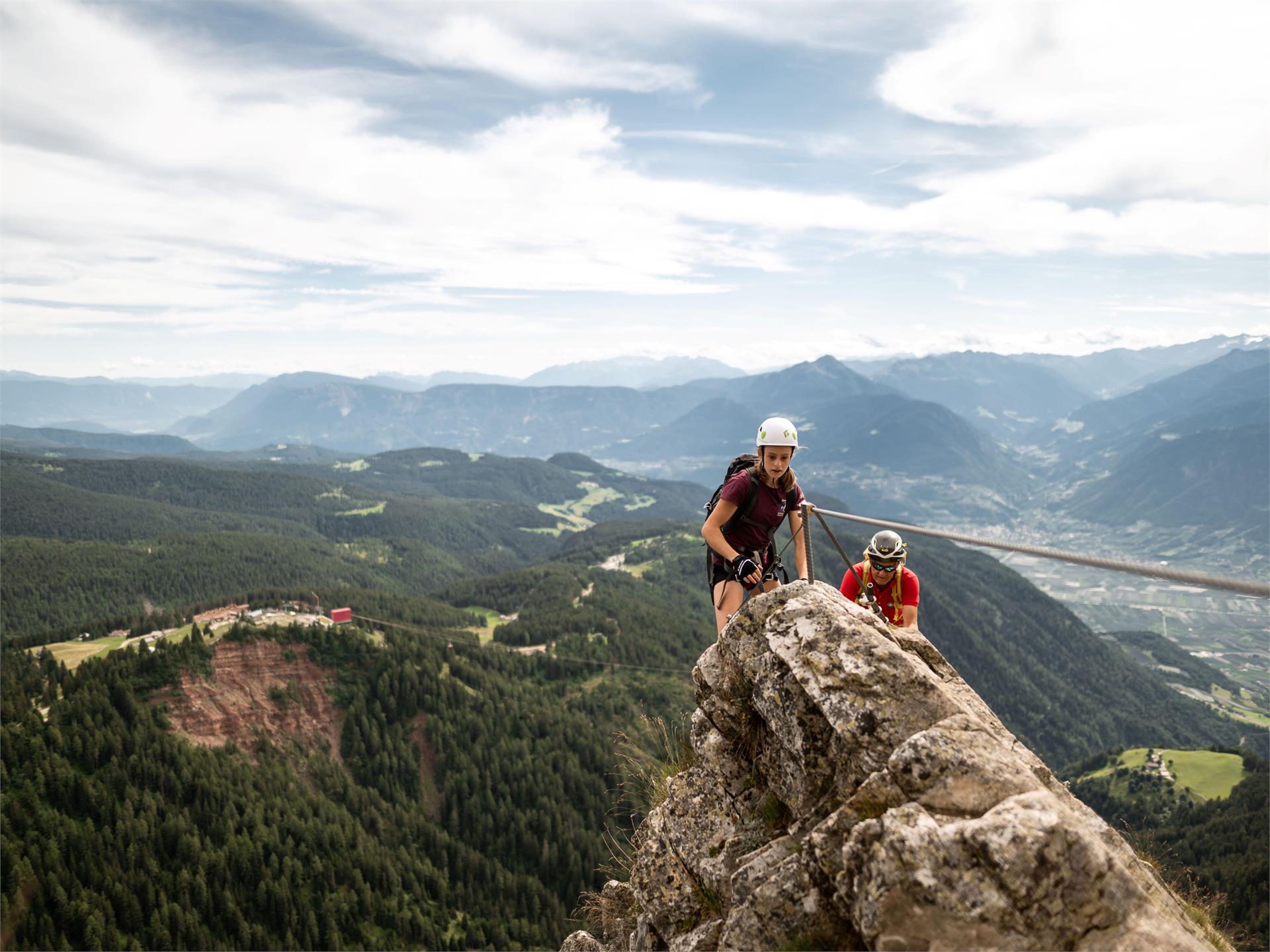 Heini Holzer Klettersteig Ifinger - Zustieg über die Taser Alm Schenna 5 suedtirol.info