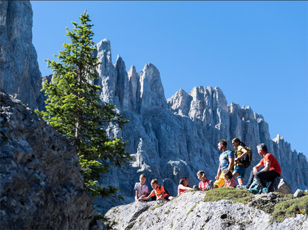 Highlight circular hike: Lake Carezza - Latemar rock labyrinth - Eggental Mountain Cinema Latemar meadows - Passo Costalunga Welschnofen/Nova Levante 1 suedtirol.info