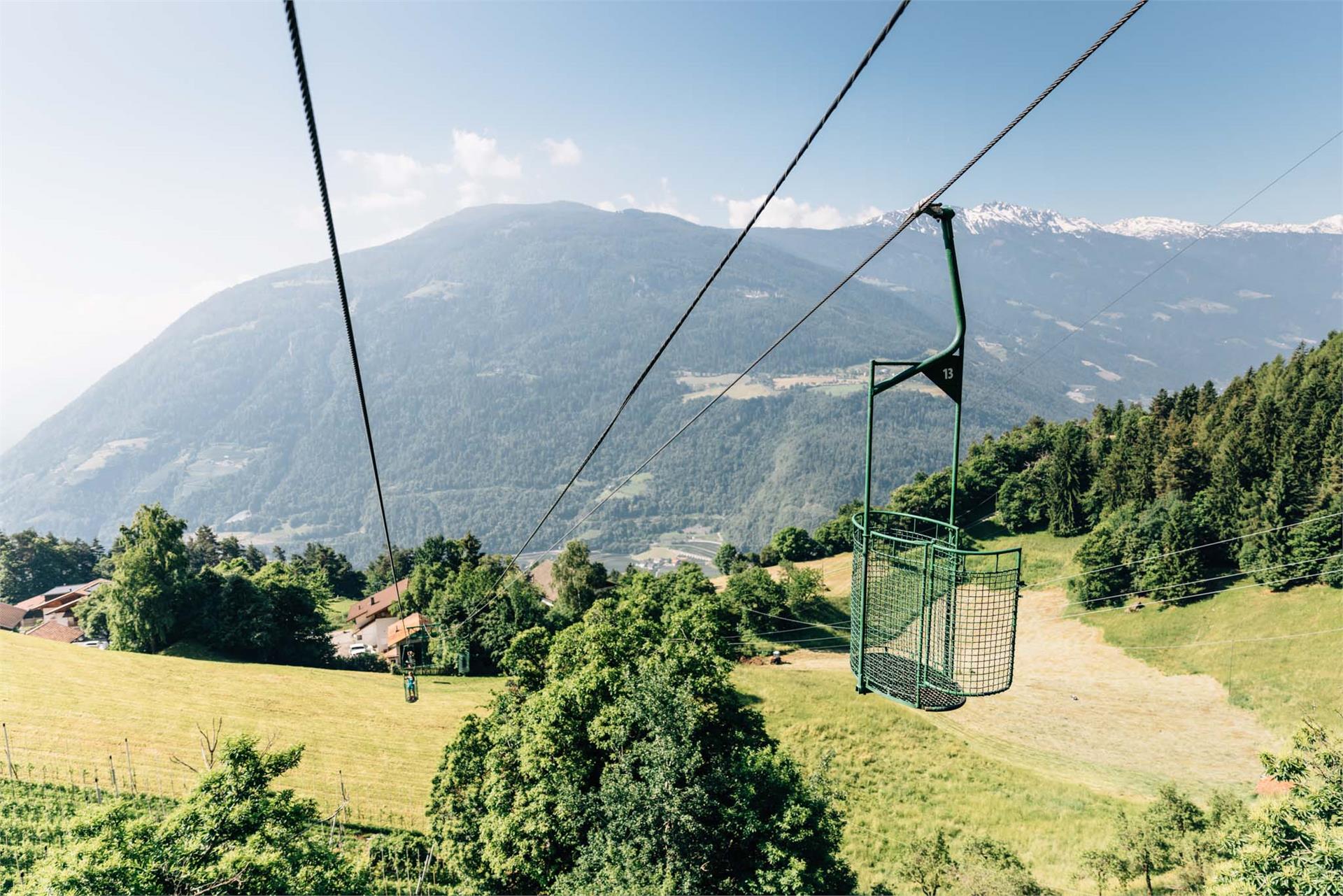 Korblift Vellau-Leiter Alm Algund 1 suedtirol.info