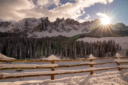 Percorso invernale circolare lungo al Lago di Carezza Nova Levante 1 suedtirol.info