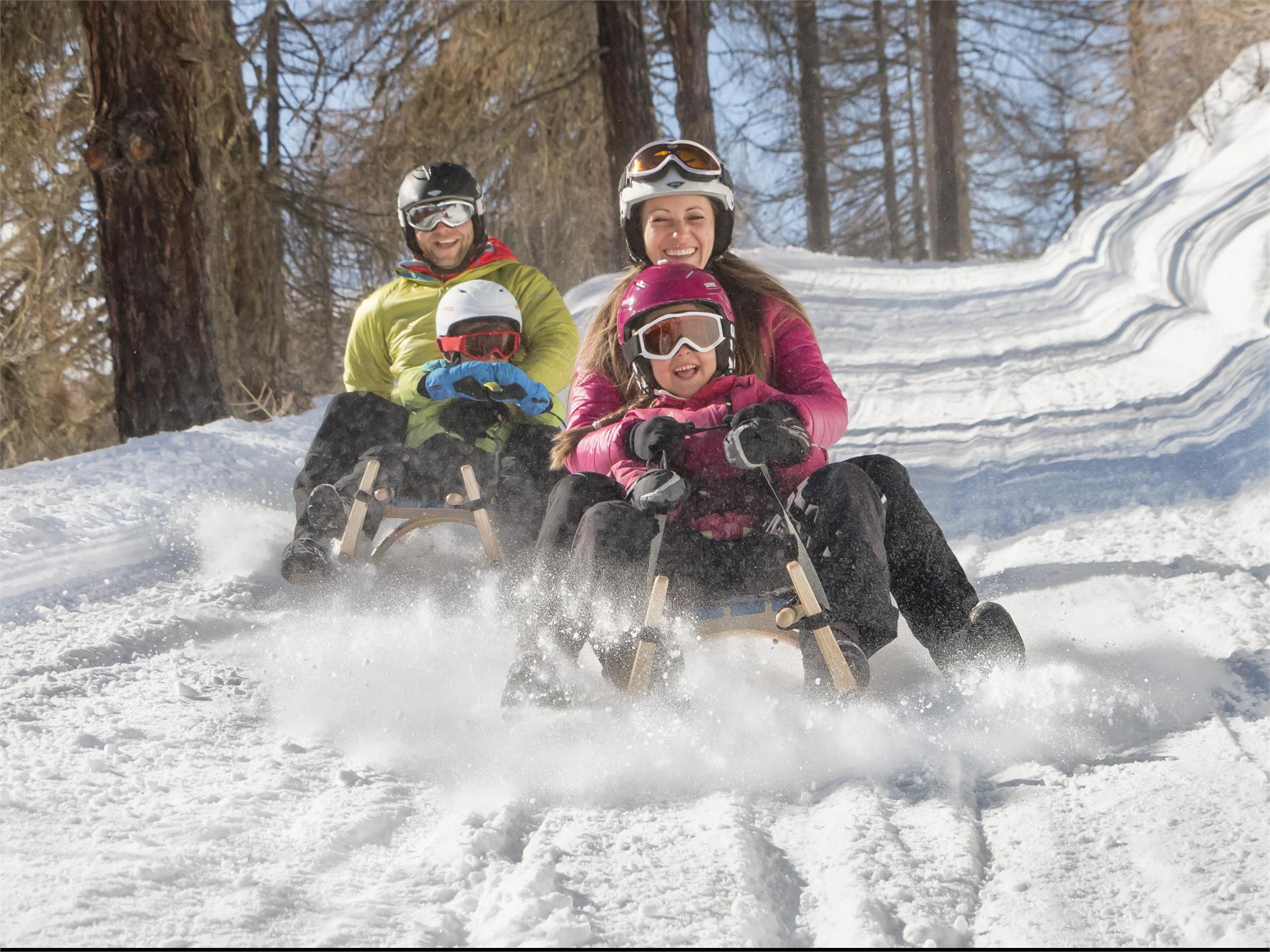 Watles natural tobogganing route Mals/Malles 1 suedtirol.info