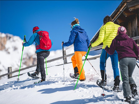 Escursione con le ciaspole sotto le Odle Santa Cristina Val Gardena 9 suedtirol.info