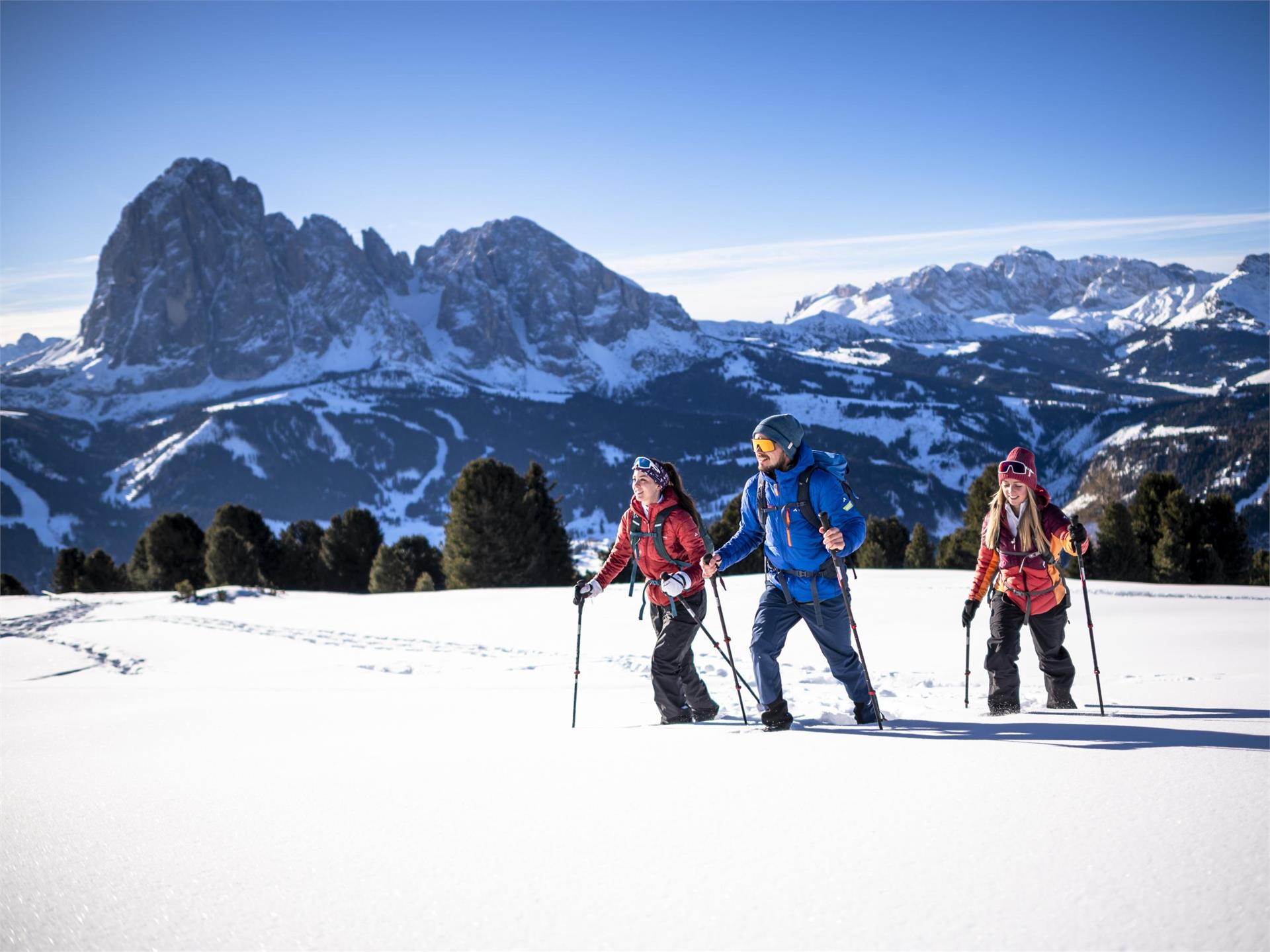 Escursione con le ciaspole al Sëurasas Santa Cristina Val Gardena 2 suedtirol.info