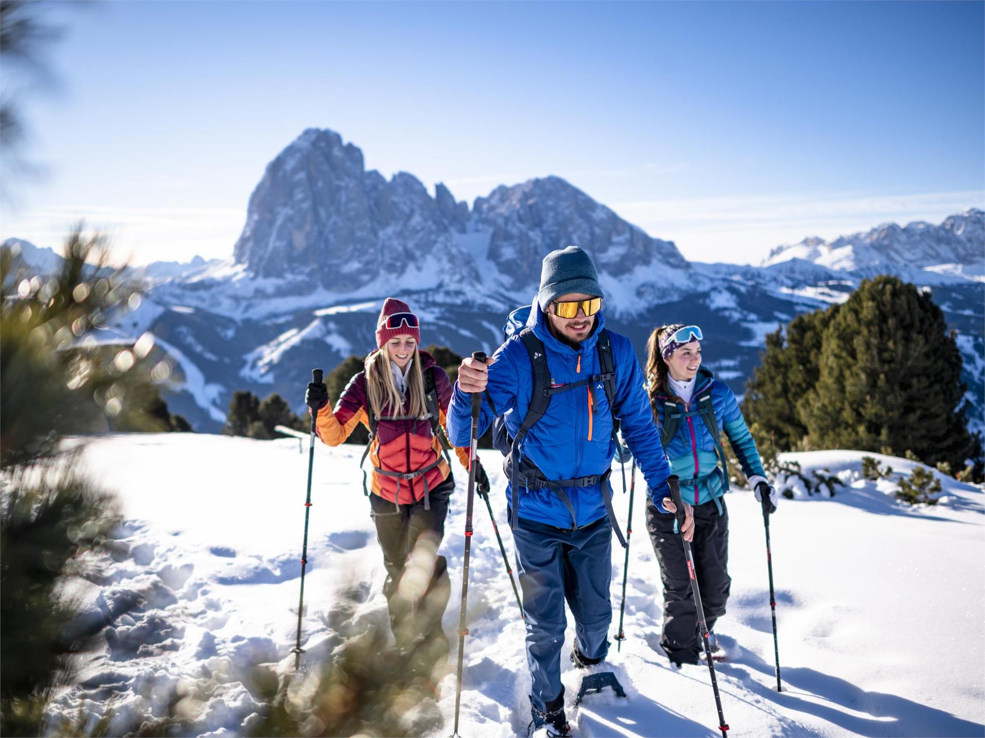 Escursione con le ciaspole al Sëurasas Santa Cristina Val Gardena 1 suedtirol.info