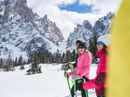 Escursione con le ciaspole ai piedi del Gruppo del Sassolungo Santa Cristina Val Gardena 1 suedtirol.info