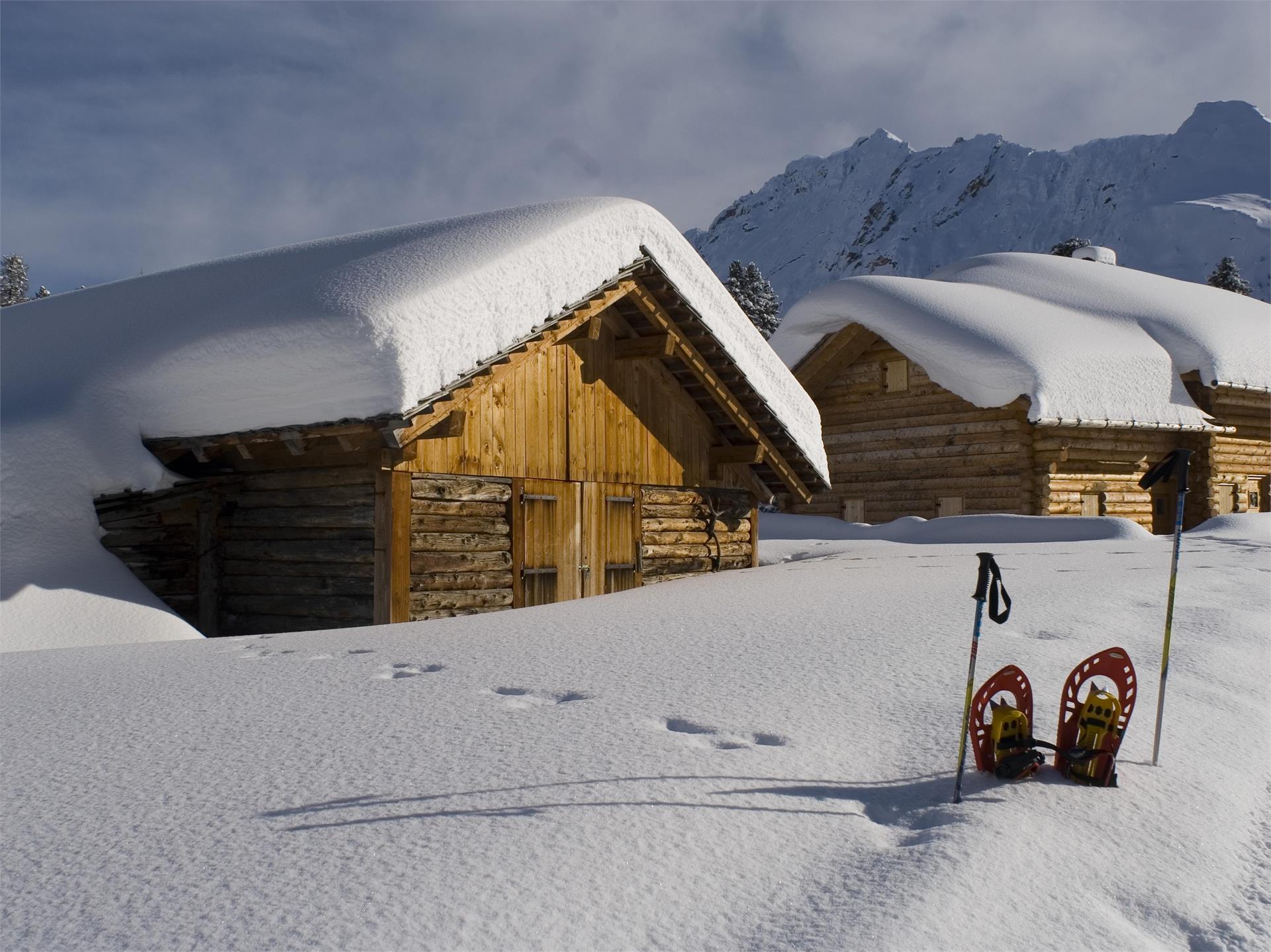 Snow-shoe-hiking to the Fanes pasture Al Plan/San Vigilio 1 suedtirol.info