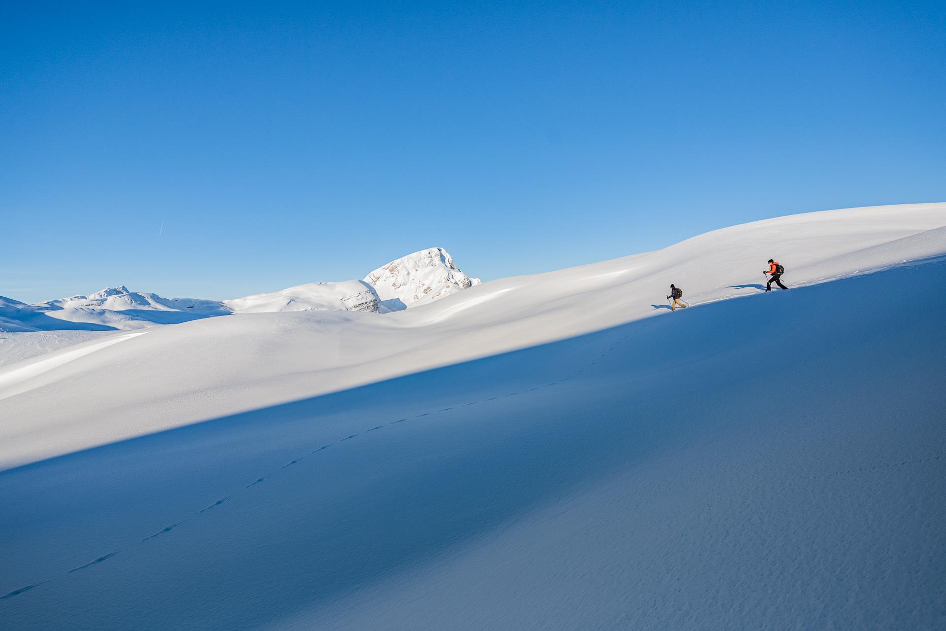 Snowshoe hike - Brückele/Ponticello - Großer Jaufen/Giovo Grande Prags/Braies 1 suedtirol.info