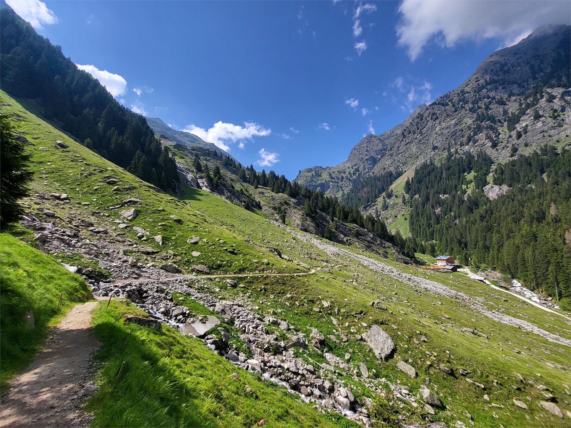 Tour all'alba sull' Alta via di Merano, Hohe Wiege - Rifugio Nasereit - Cascata di Parcines Parcines 10 suedtirol.info