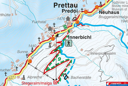 Snowshoe Hiking tour to the Stegeralm hut Prettau/Predoi 1 suedtirol.info