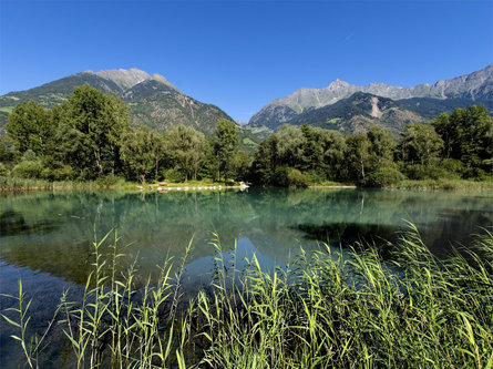 Sentiero per "Terrainkur" n° 7 -   Stazione a valle funivia Rio Lagundo – sentiero Badlweg – ciclabile Via Claudia Augusta – laghetto di Rablà – stazione a valle funivia Rio Lagundo Lagundo 1 suedtirol.info