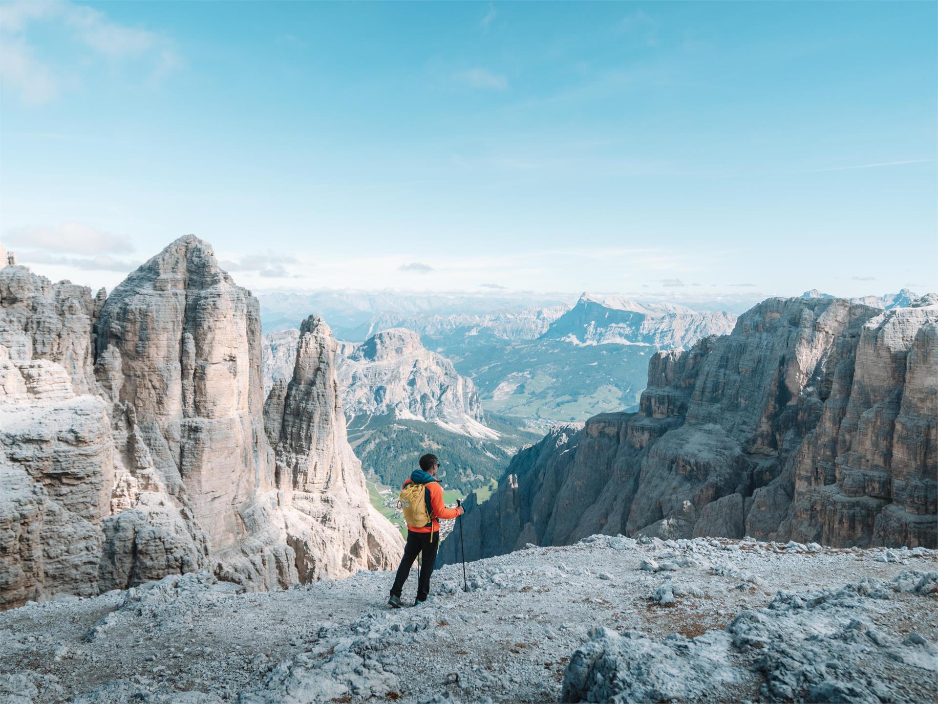 Crossing of the Sella Group from Sass Pordoi to Corvara Corvara 2 suedtirol.info