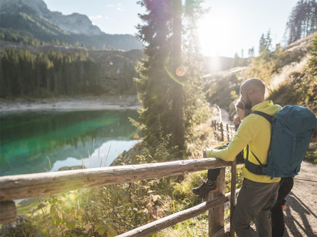 Hike from Passo Costalunga to Lake Carezza Welschnofen/Nova Levante 2 suedtirol.info