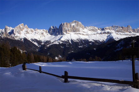 Winter hike to the Wuhnleger and to the St. Sebastian chapel Tiers am Rosengarten/Tires al Catinaccio 1 suedtirol.info