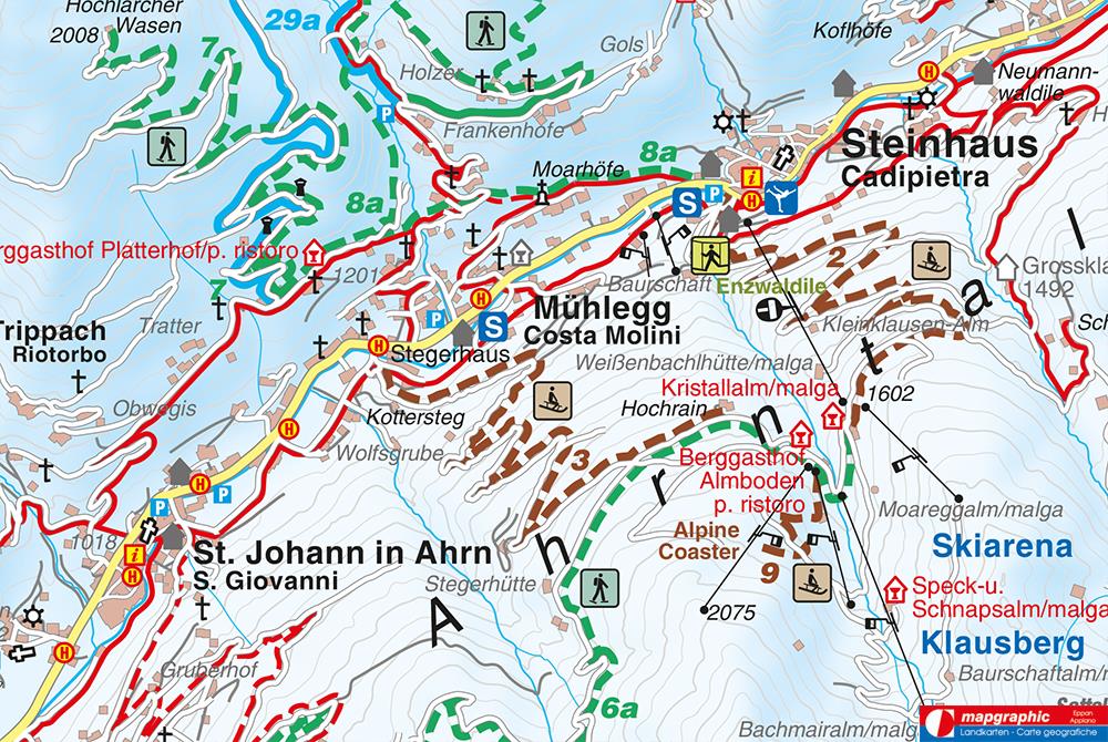 Winter hiking trail from Steinhaus/Cadipietra to St. Johann/San Giovanni Ahrntal/Valle Aurina 1 suedtirol.info