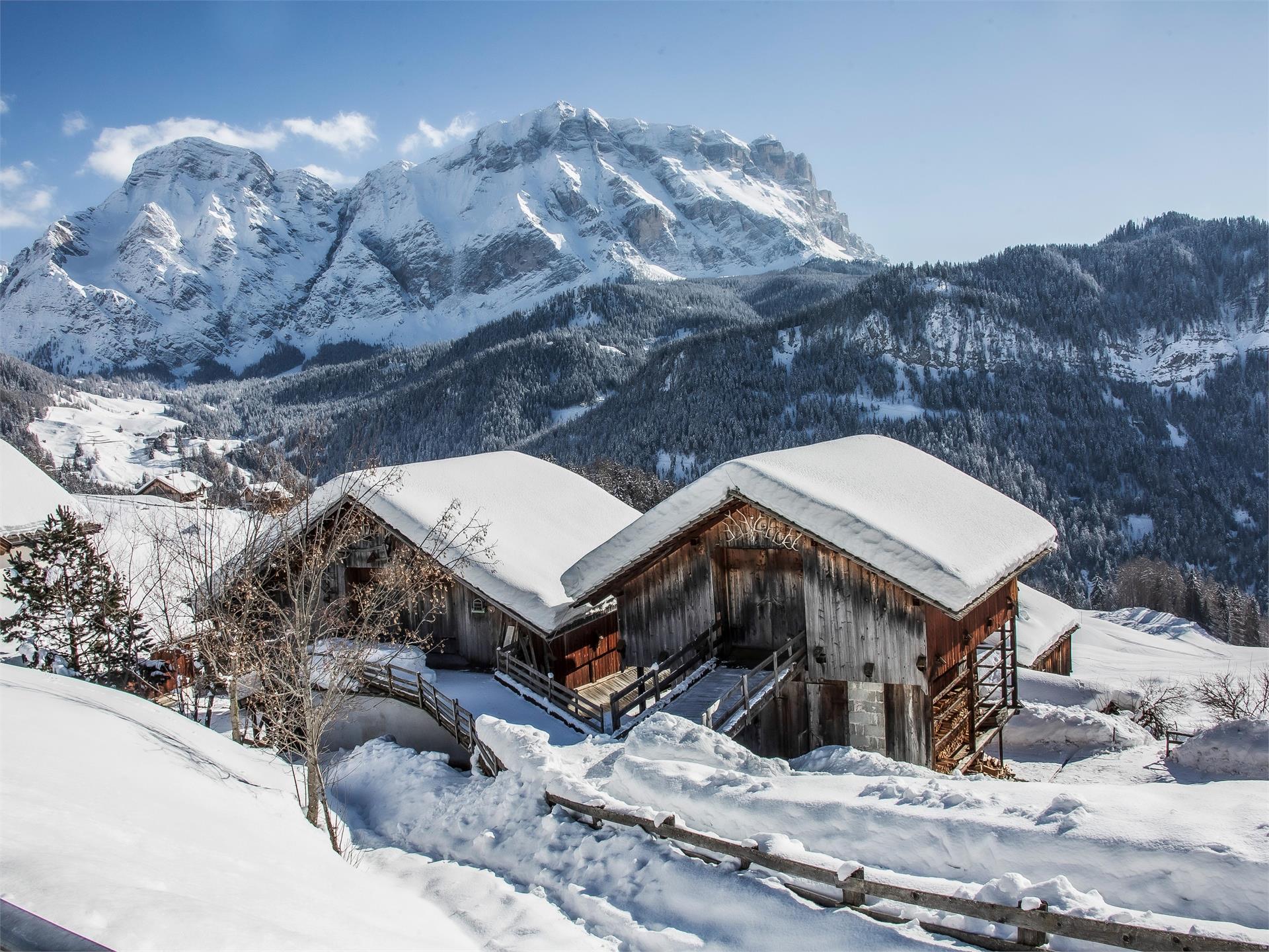 Winter hike von La Val to the Rit meadows La Val 3 suedtirol.info