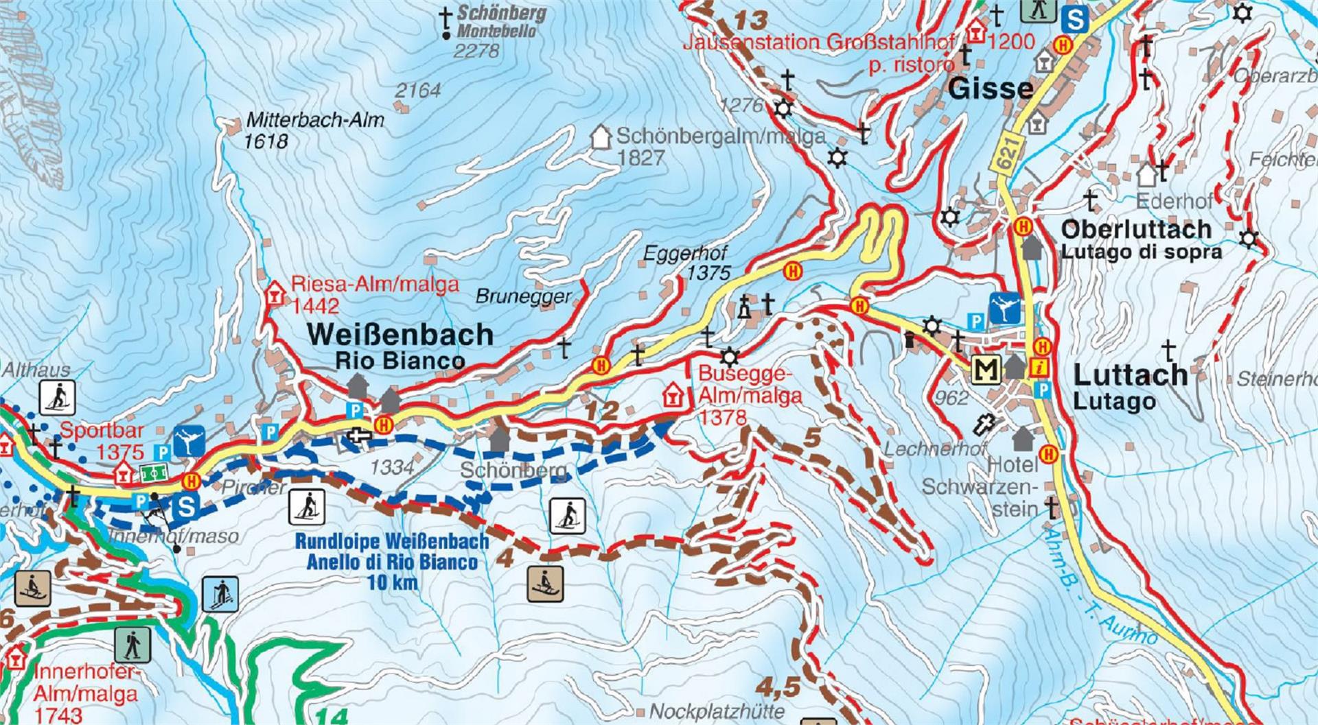 Winter hiking trail to the Busegge Alm hut Sand in Taufers/Campo Tures 1 suedtirol.info