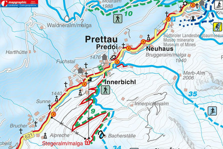 Winter hiking trail to the Stegeralm hut Prettau/Predoi 1 suedtirol.info
