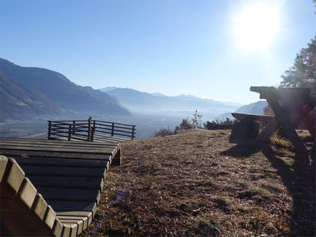 Piattaforma panoramica al percorso avventura - natura "Vorbichl" Tesimo 4 suedtirol.info