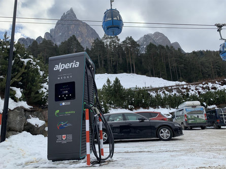 Stazione di ricarica per auto elettriche Siusi Castelrotto 1 suedtirol.info