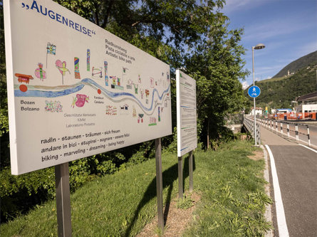 Artistic bike path "Augenreise" Bolzano/Bozen 2 suedtirol.info